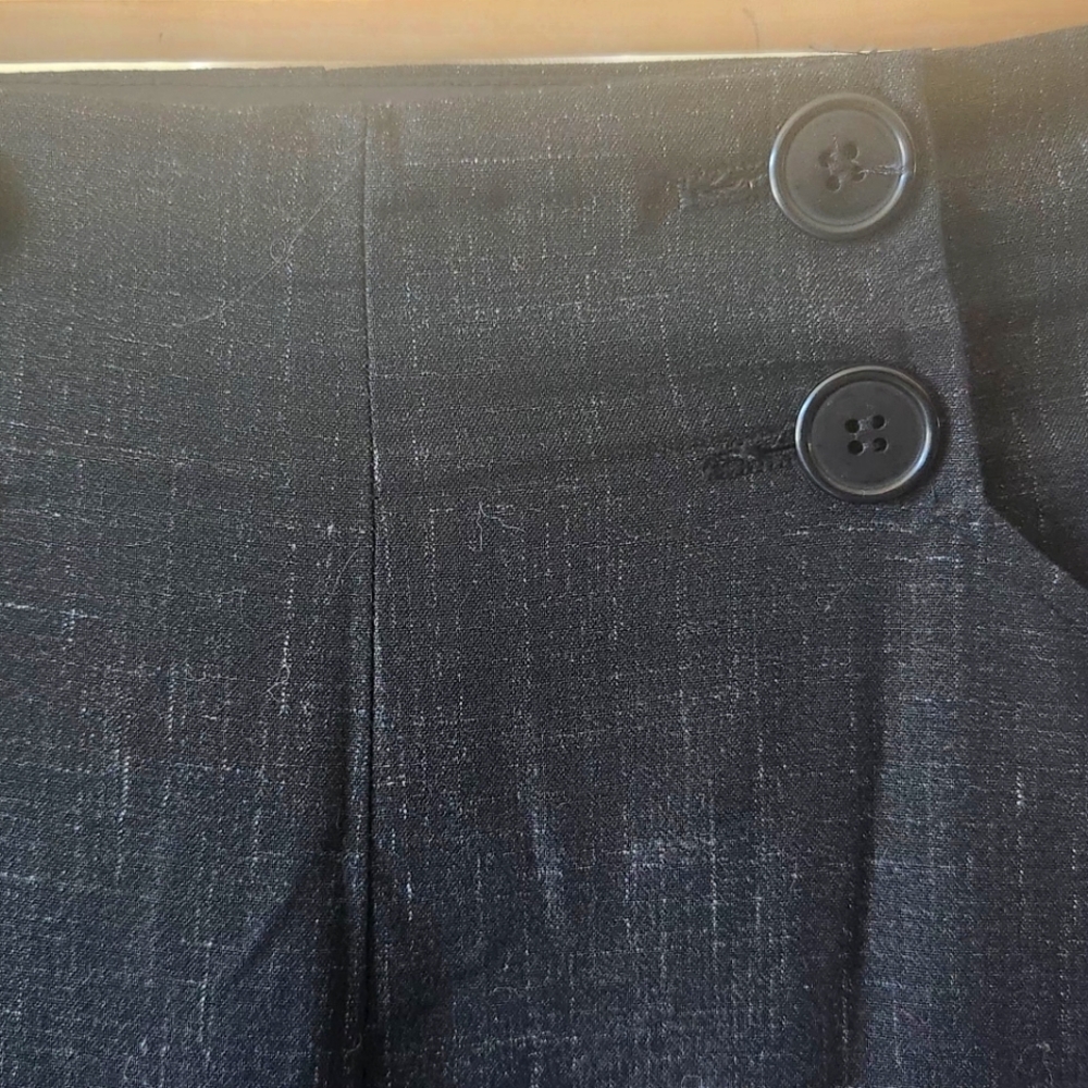 MAX STUDIO LONDON Charcoal Wide Leg Pants Size 8 - Picture 2 of 8